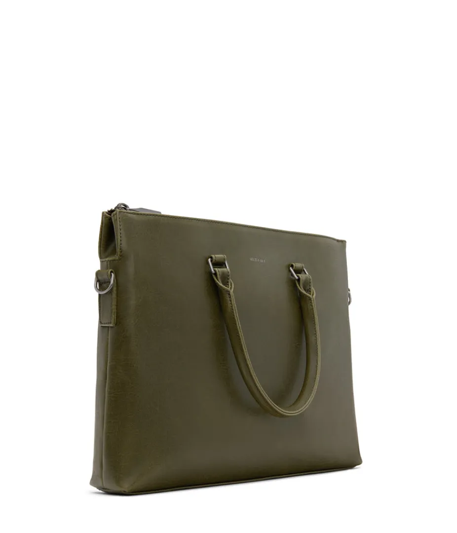 Briefcases | Briefcases | Matt & Nat Mattnat ALBAN Vegan Briefcase - Vintage