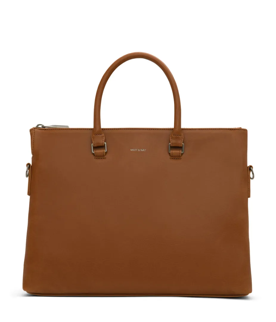 Briefcases | Briefcases | Matt & Nat Mattnat ALBAN Vegan Briefcase - Vintage