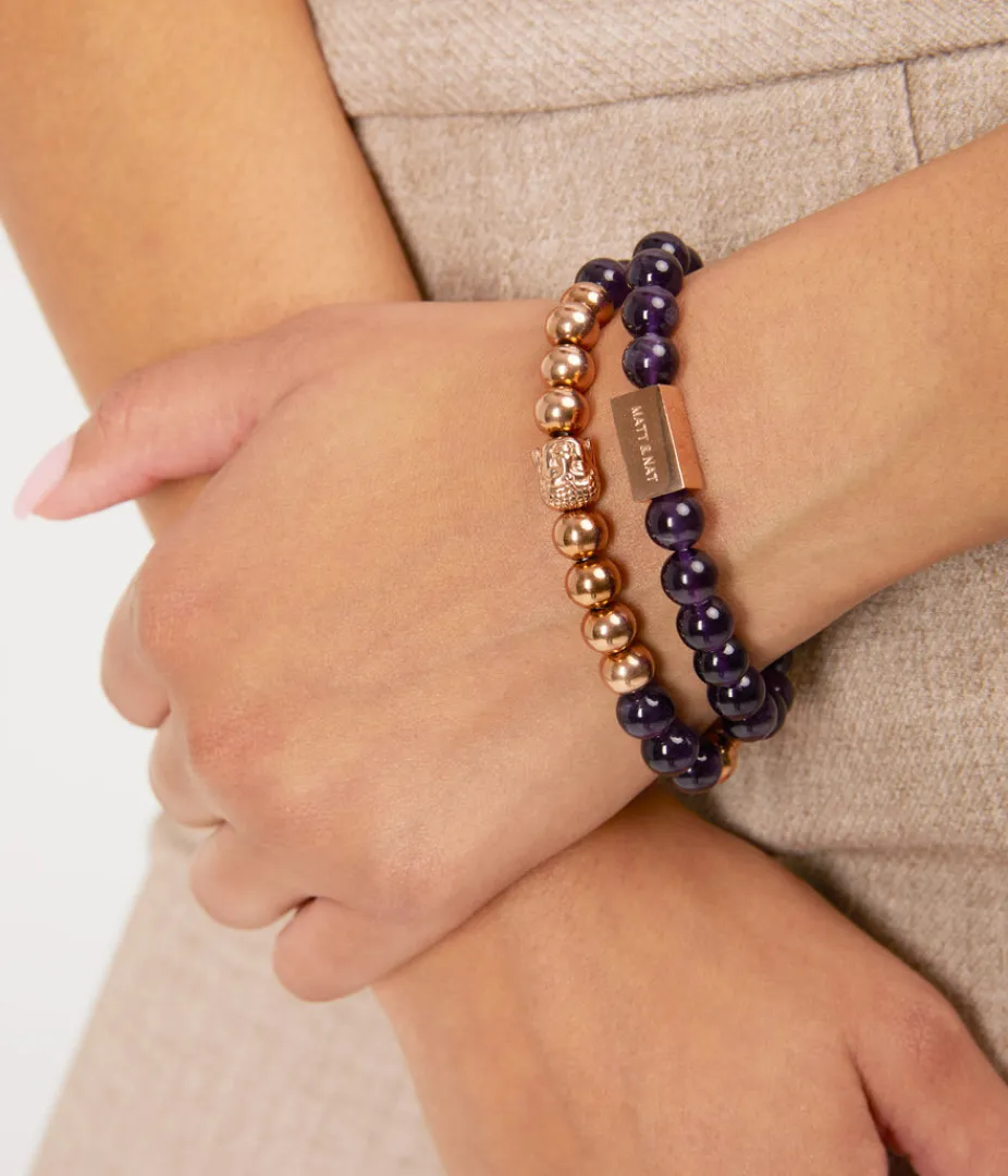 Bracelets | Matt & Nat Mattnat CALMING Bead & Charm Bracelet Bracelets PURPLE