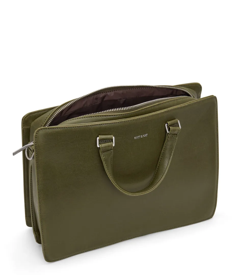 Briefcases | Briefcases | Matt & Nat Mattnat DAVID Vegan Briefcase - Vintage
