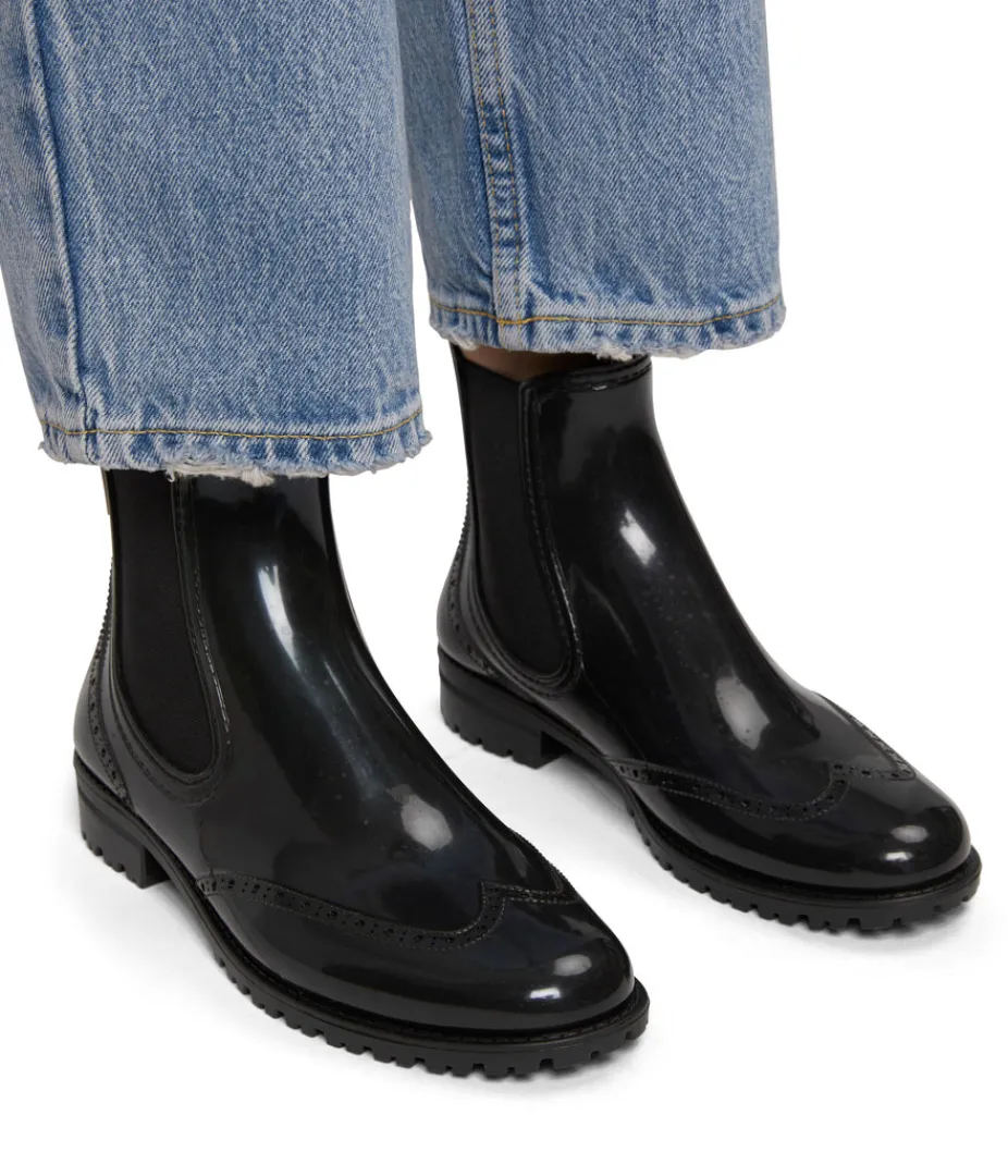 Boots | Waterproof | Matt & Nat Mattnat DENVER Vegan Rain Boots Footwear BLACK