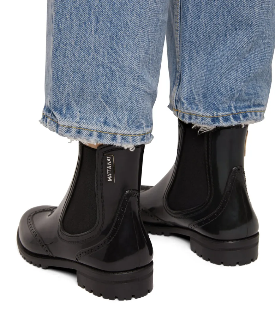 Boots | Waterproof | Matt & Nat Mattnat DENVER Vegan Rain Boots Footwear BLACK