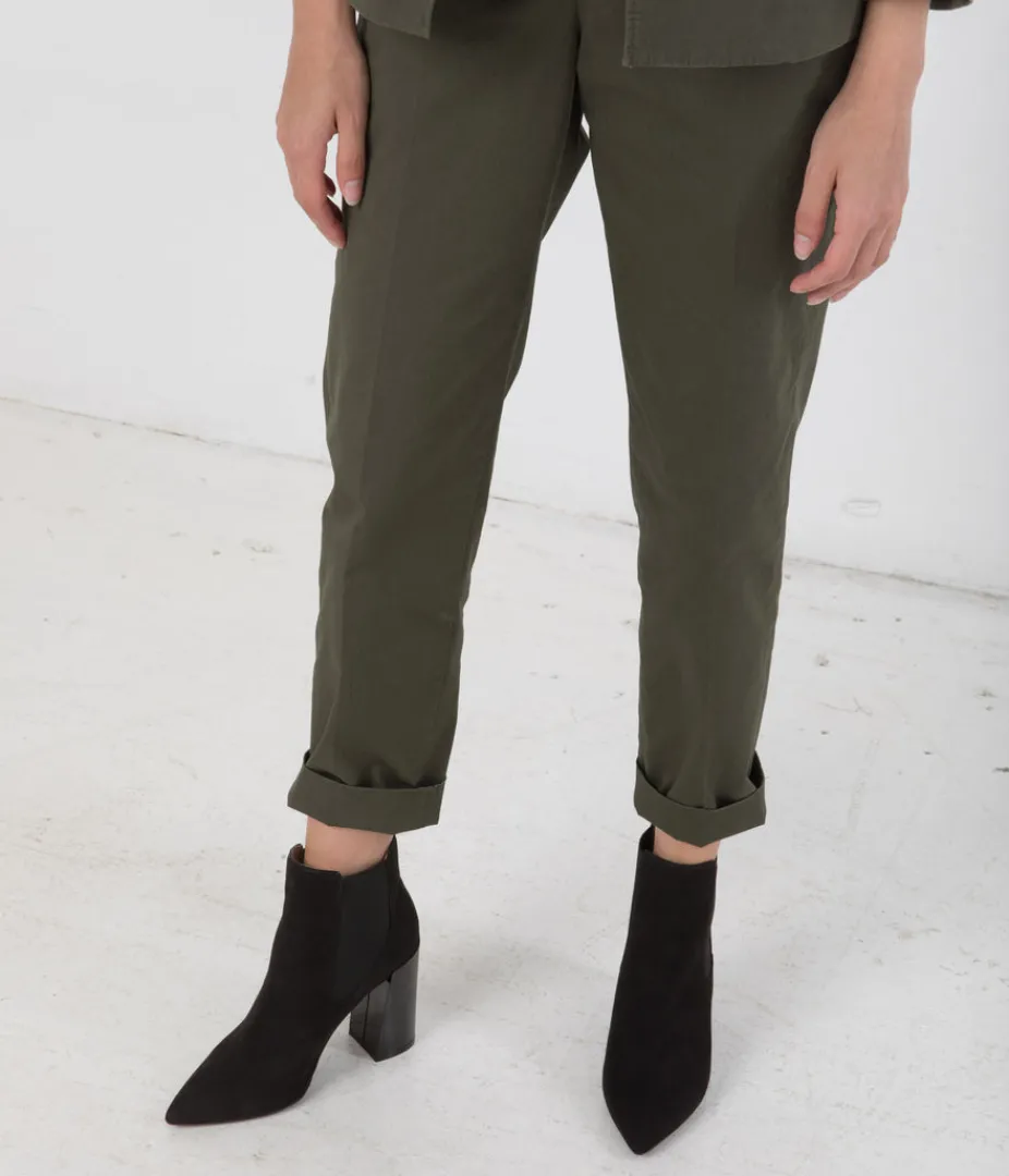 Boots | Matt & Nat Mattnat FRAN Vegan High Heeled Chelsea Boots Footwear OLIVE