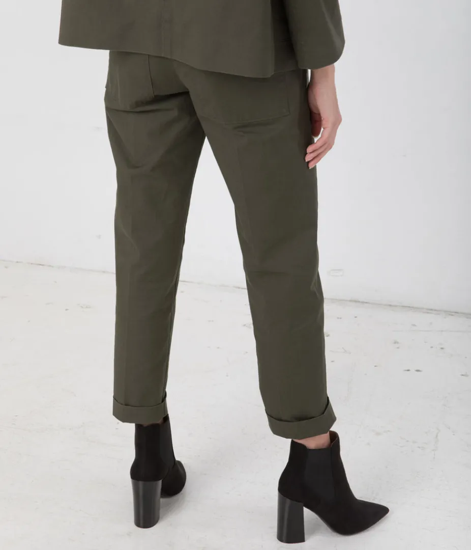 Boots | Matt & Nat Mattnat FRAN Vegan High Heeled Chelsea Boots Footwear OLIVE