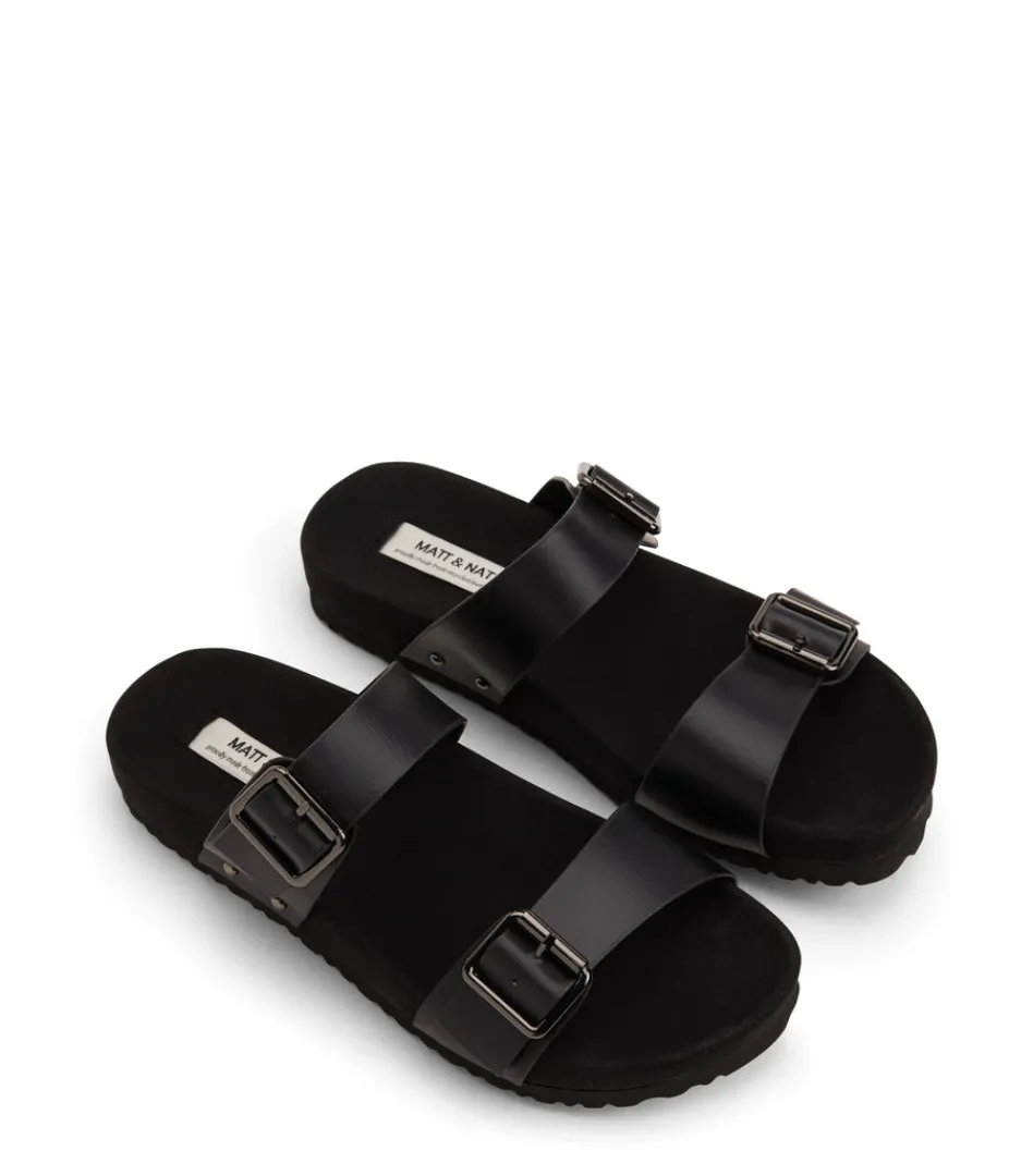 Sandals | Flats | Matt & Nat Mattnat IBAKA Women's Vegan Buckle Sandals Footwear