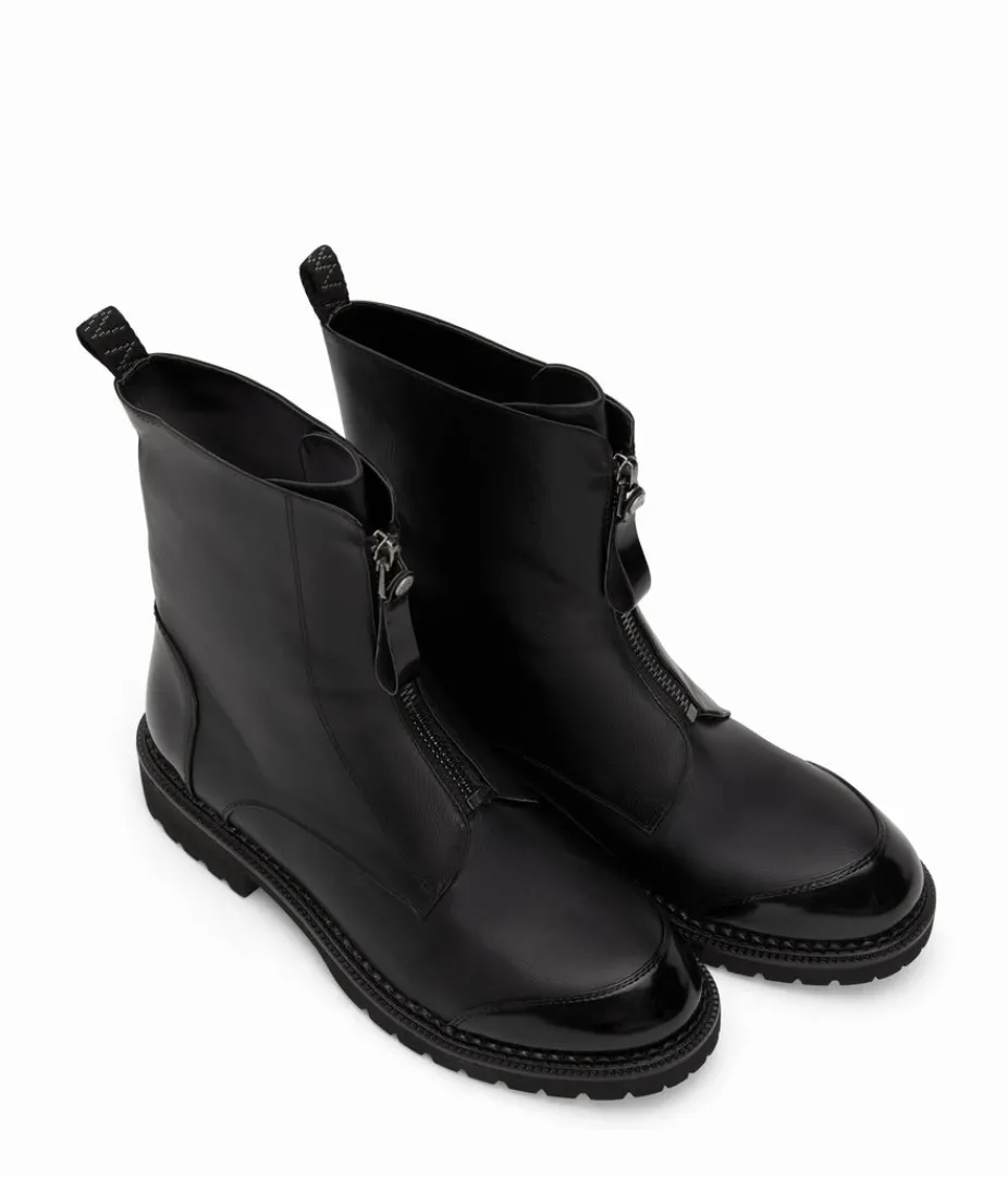 Boots | Flats | Matt & Nat Mattnat JASMIN Women's Vegan Combat Boots BLACK
