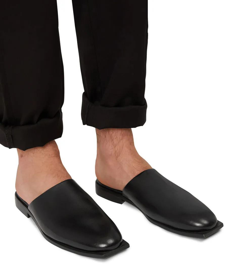 Footwear | Matt & Nat Mattnat KANE Men's Vegan Slip On Mules BLACK