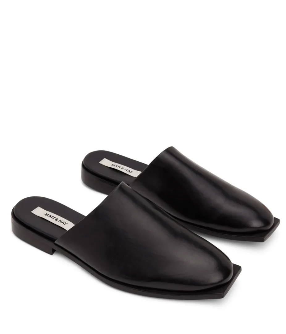 Footwear | Matt & Nat Mattnat KANE Men's Vegan Slip On Mules BLACK