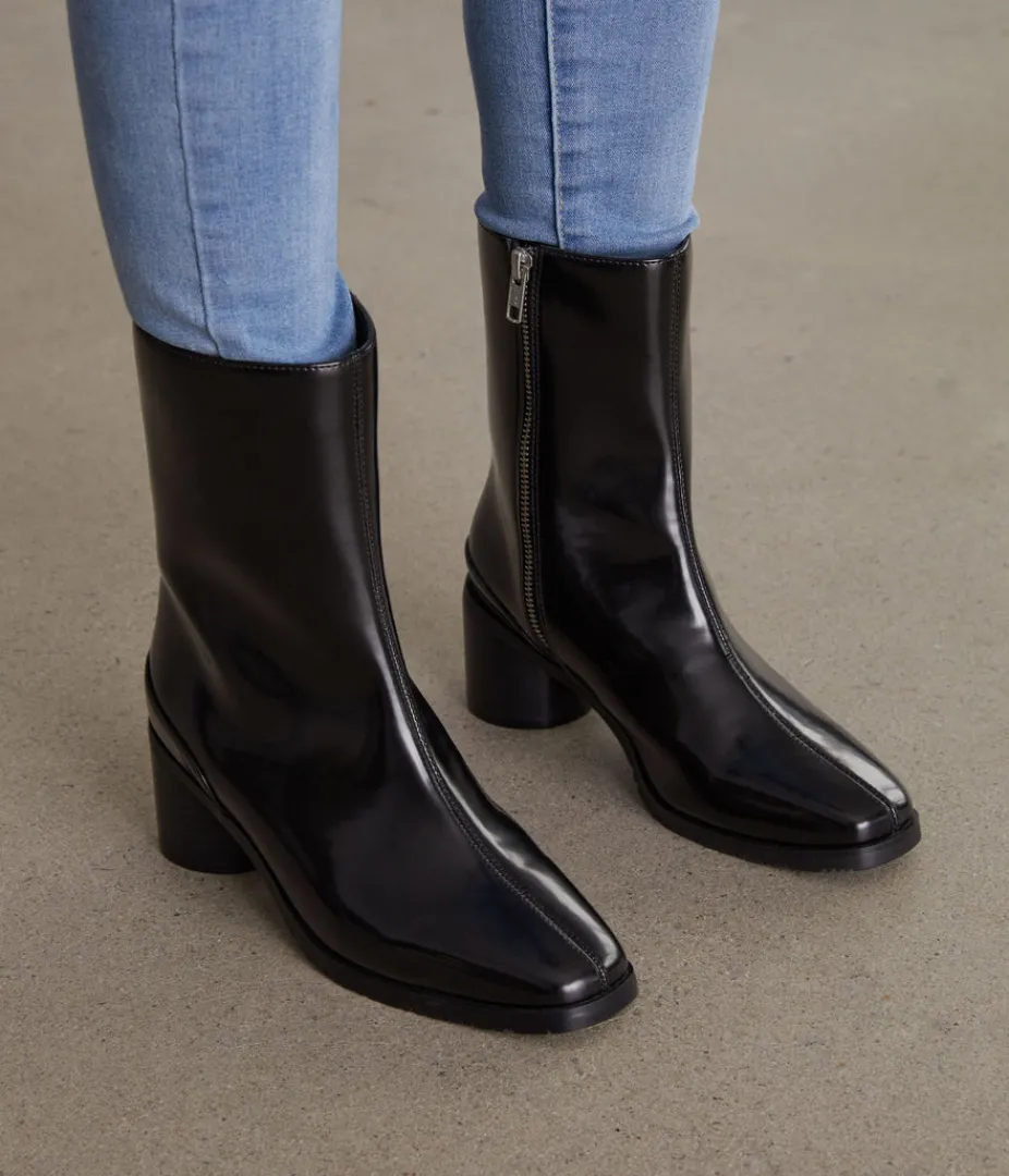 Heels | Boots | Matt & Nat Mattnat LIAM Women's Vegan High Heel Boots Footwear BLACK
