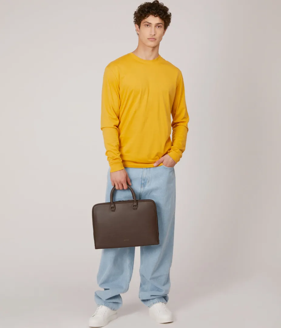 Briefcases | Briefcases | Matt & Nat Mattnat Men's Dwell HOLDER Slim Vegan Briefcase - Dwell