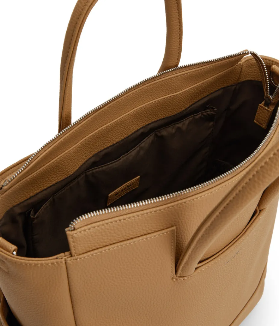 Diaper Bags | Satchels | Matt & Nat Mattnat PERCIO Vegan Diaper Bag - Purity