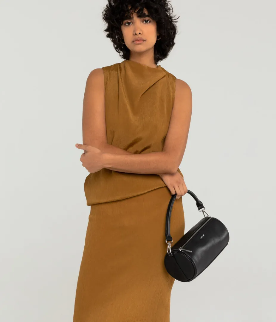Satchels | Crossbody | Matt & Nat Mattnat SEOUL Vegan Barrel Satchel - Loom