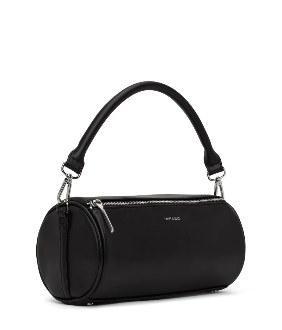 mattnat_seoul_vegan_barrel_satchel__loom_2.webp Satchels | Crossbody | Matt & Nat Mattnat SEOUL Vegan Barrel Satchel - Loom