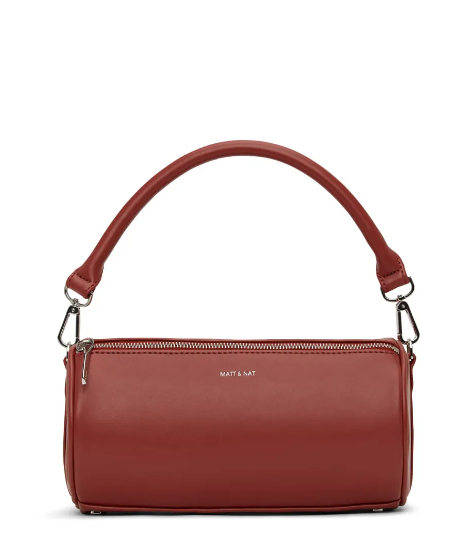 mattnat_seoul_vegan_barrel_satchel__loom_5.webp Satchels | Crossbody | Matt & Nat Mattnat SEOUL Vegan Barrel Satchel - Loom