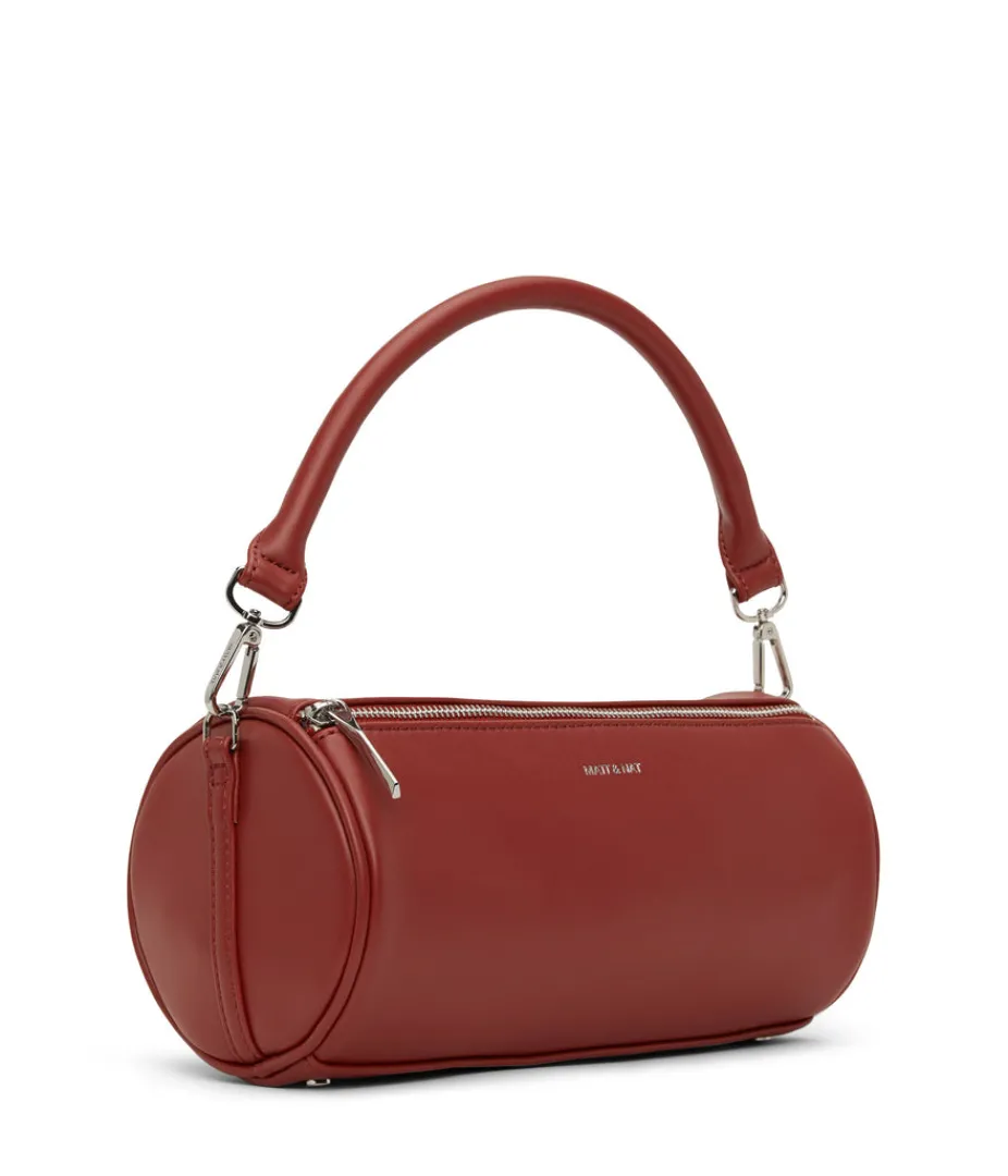 mattnat_seoul_vegan_barrel_satchel__loom_6.webp Satchels | Crossbody | Matt & Nat Mattnat SEOUL Vegan Barrel Satchel - Loom