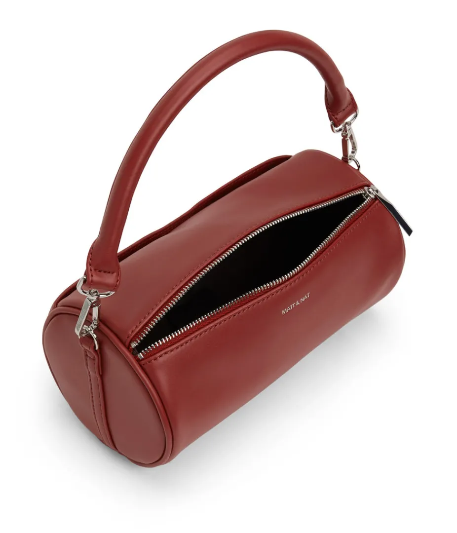 mattnat_seoul_vegan_barrel_satchel__loom_7.webp Satchels | Crossbody | Matt & Nat Mattnat SEOUL Vegan Barrel Satchel - Loom