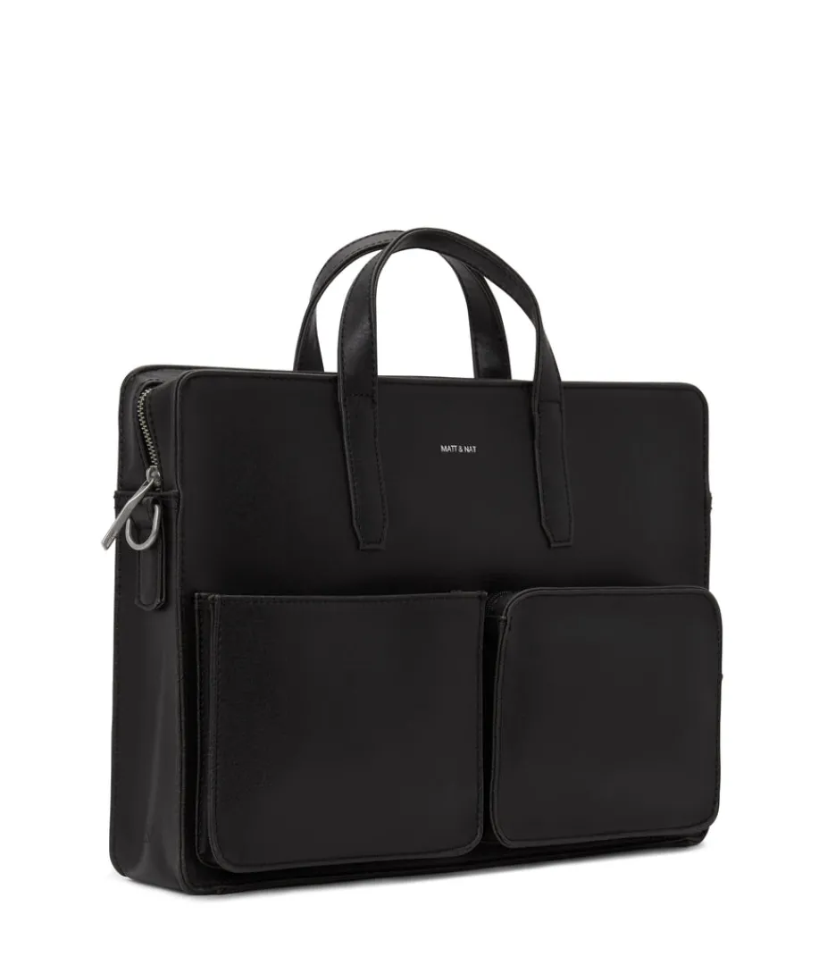 Briefcases | Briefcases | Matt & Nat Mattnat SOREN Vegan Briefcase - Vintage