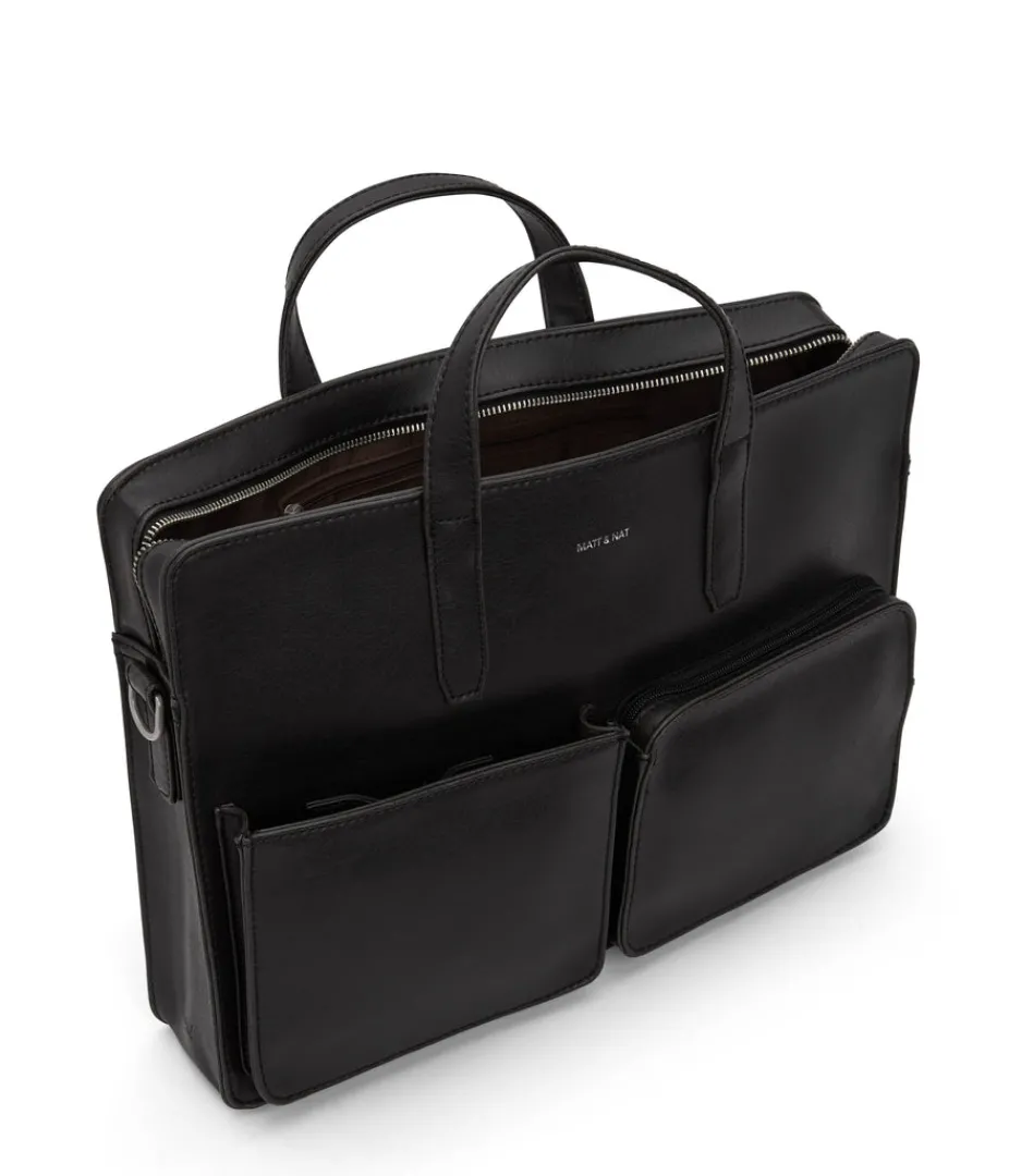 Briefcases | Briefcases | Matt & Nat Mattnat SOREN Vegan Briefcase - Vintage