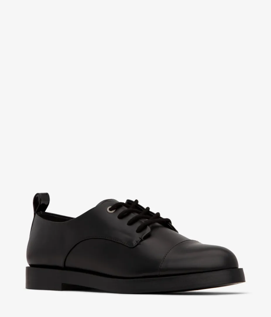 Flats | Matt & Nat Mattnat STELLAR Vegan Derby Shoes Footwear BLACK