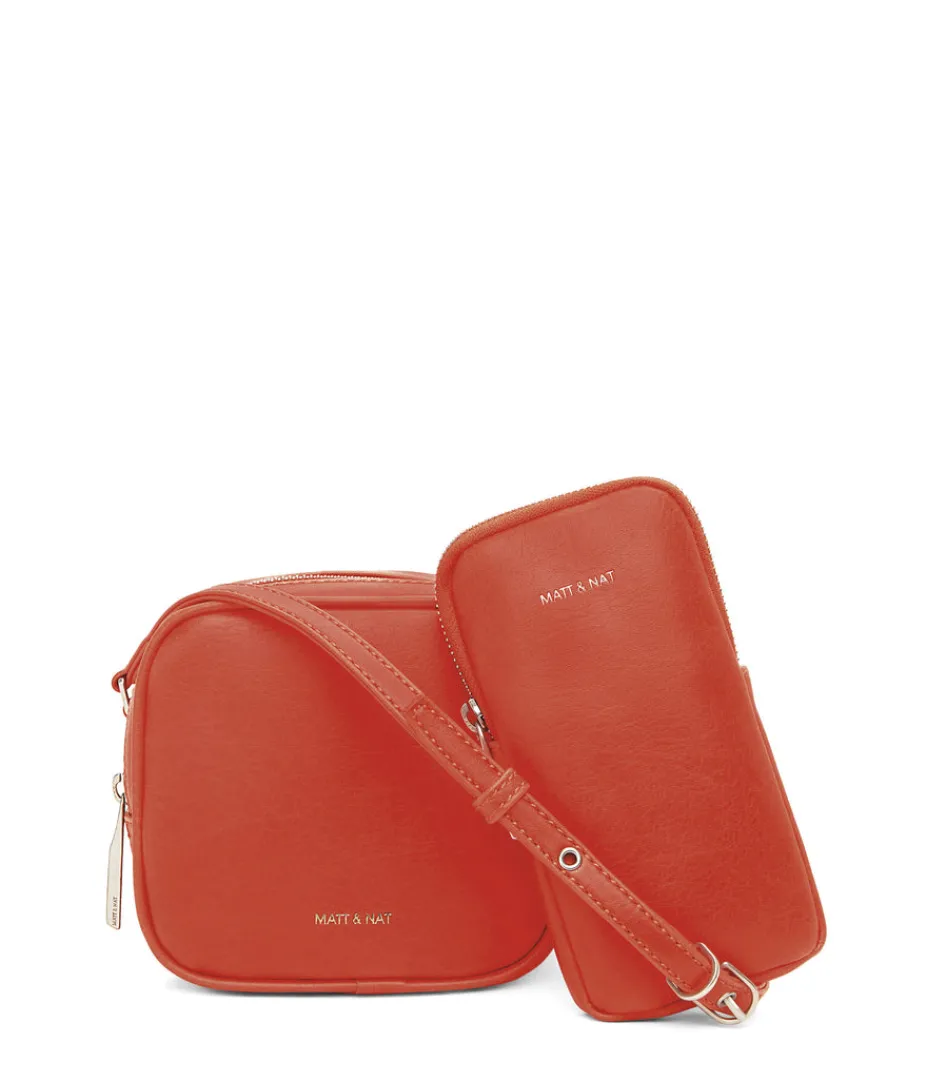 Cell Phone Holders | Crossbody | Matt & Nat Mattnat SWAE Vegan Crossbody Bag - Vintage